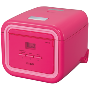 JAJ-A Series 3-Cup Micom Rice Cooker With Tacook Cooking Plate Pink Color