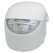 JAX-R Series White Micom Rice Cooker With Tacook Cooking Plate