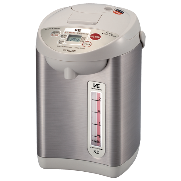 PVW-B VE Stainless Steel Electric Water Boiler and Warmer, 101oz - TIGER  CORPORATION U.S.A. | Rice Cookers, Small kitchen electronics