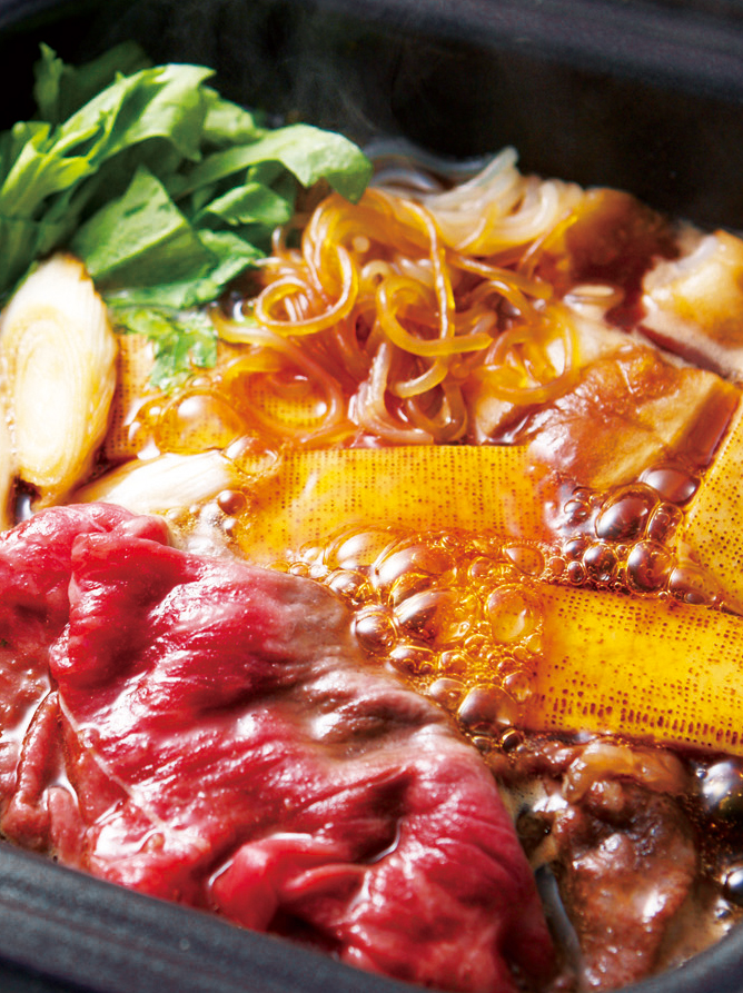 Sukiyaki Nabe - The traditional hot pot recipe everyone loves! Gather around the table with friends and family. Have some drinks and tell some stories. Tonight’s Sukiyaki Nabe will be one to remember! #japanesefood #beefrecipes #hotpot #comfortfood | pickledplum.com