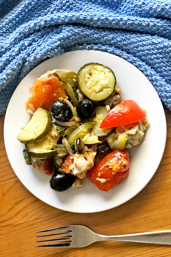 Chicken Ratatouille - You see, loaded with garden fresh veggies and savory chicken, it has the lightness you want in the summertime - and the full-on slow cooked flavors that hit the spot in the wintertime. #heatlthyrecipes #frenchfood #slowcookerrecipes | Tiger USA