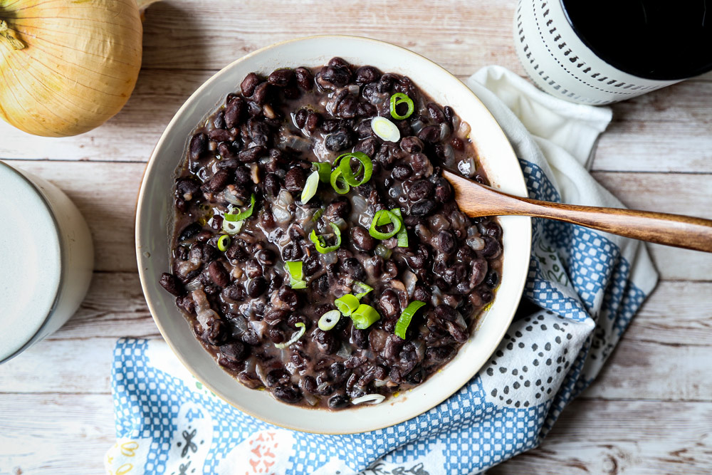 Rice cooker black beans