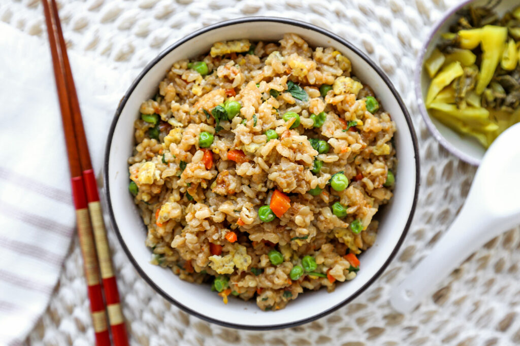 Healthy Vegetable Fried Rice (Brown Rice)